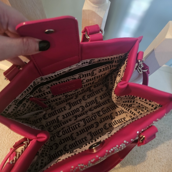 Juicy Couture Bling Pink Handbag. Thick Leather Durable ZERO Call Outs - Picture 5 of 7